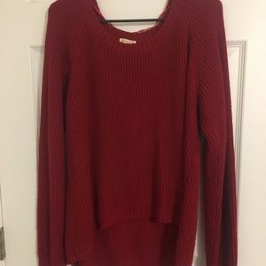 chunky cable-knit sweater